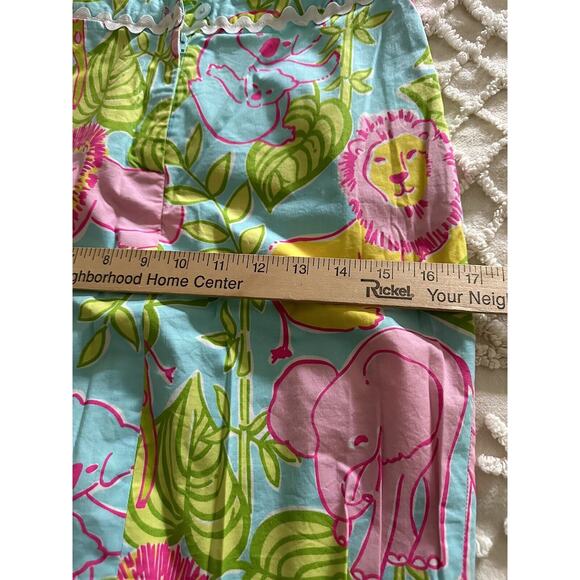 Lilly Pulitzer San Diego Zoo Animals Pencil Skirt Sz 4 Lions Elephants Pandas - Picture 11 of 12
